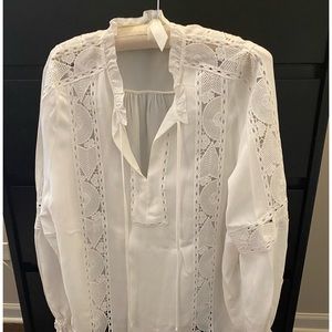 Reiss lace blouse